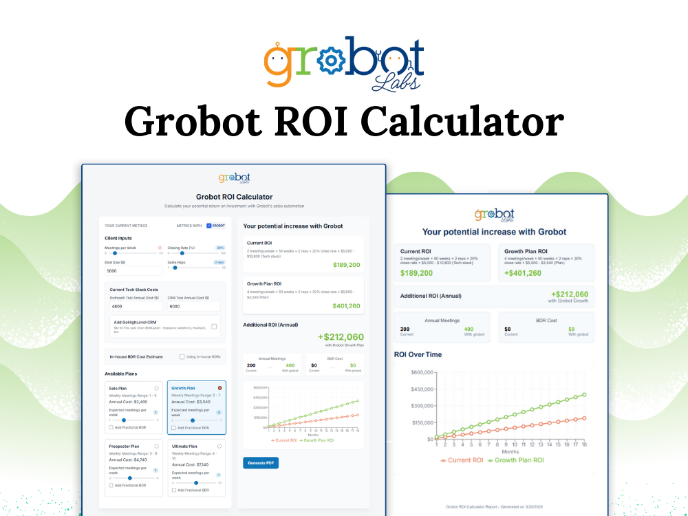 An image of the GroBot ROI Calculator project.