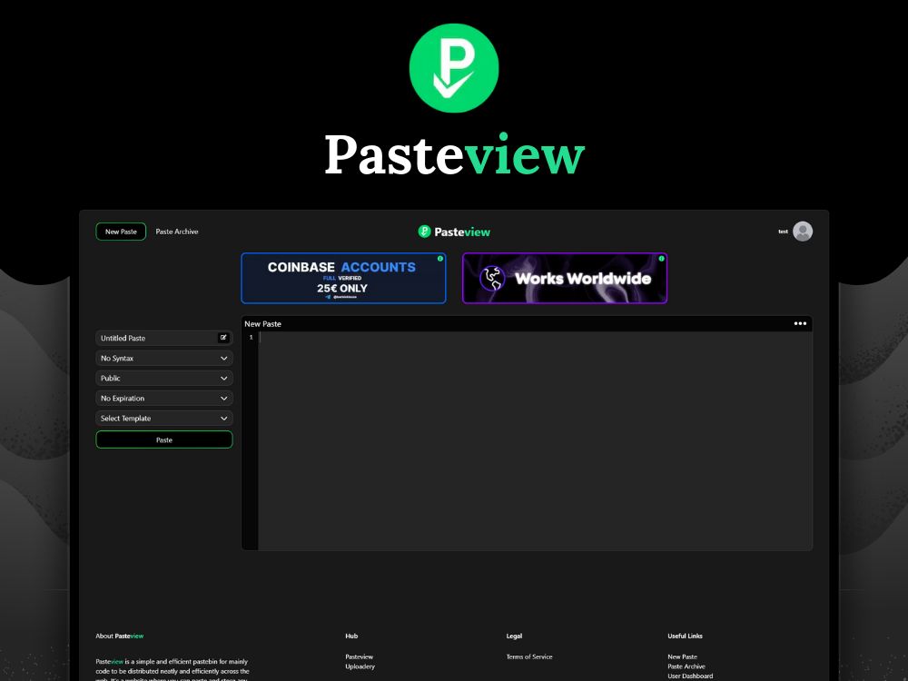 An image of the Pasteview project.
